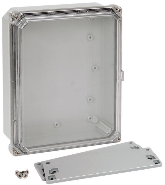 Integra - Premium Line | Polycarbonate | Screw Closure | Clear | Mounting Flanges | NEMA 6P