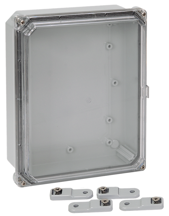 Integra - Premium Line | Polycarbonate | Screw Closure | Clear | Mounting Feet | NEMA 6P