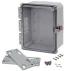 Integra - Premium Line | Polycarbonate Enclosure | Clear Hinge Cover | Locking Latch | Flanges | NEMA 4X-6