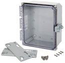 Integra - Premium Line | Polycarbonate | Hinged Cover | Clear | Non-Metallic Locking Latch | Mounting Flanges-6