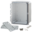 Integra - Premium Line | Polycarbonate | Clear Hinge Cover | Two Screw Cover | Flanges | NEMA 4X-6