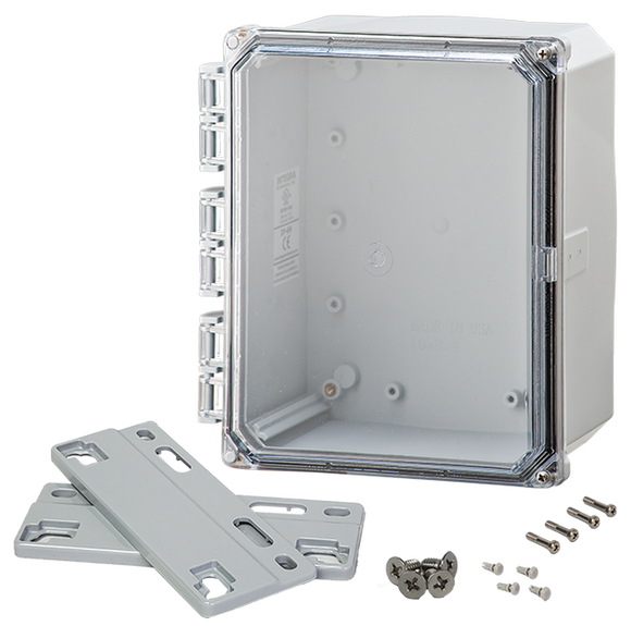 Integra - Premium Line | Polycarbonate | Clear Hinge Cover | Two Screw Cover | Flanges | NEMA 4X