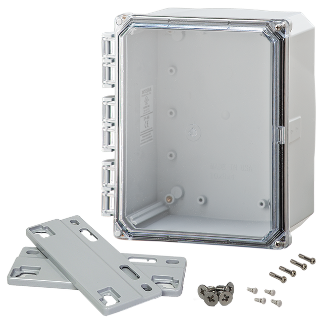 Integra - Premium Line | Polycarbonate | Clear Hinge Cover | Two Screw Cover | Flanges | NEMA 4X