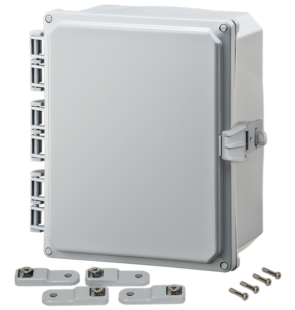 Integra - Premium Line - Hinged Cover | Opaque | Non-Metallic Locking Latch | Mounting Feet