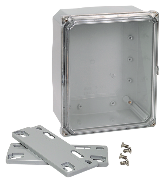 Integra - Premium Line | Polycarbonate | Screw Closure | Clear | Mounting Flanges | NEMA 6P