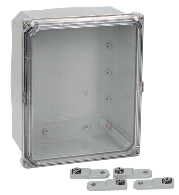 Integra - Premium Line | Polycarbonate | Screw Closure | Clear | Mounting Feet | NEMA 6P