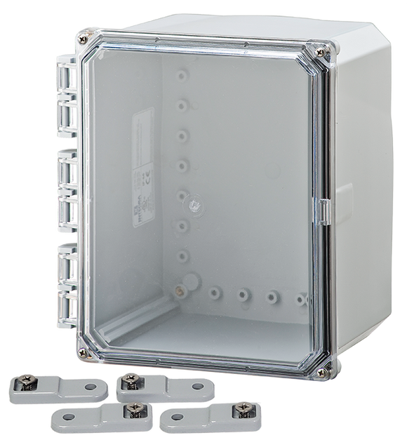 Integra - Premium Line | Hinged Cover | Clear | Mounting Feet | 6P