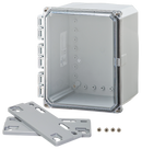 Integra - Premium Line | Clear Hinge Cover | Four Screw Lid | Flanges | NEMA 6P-7