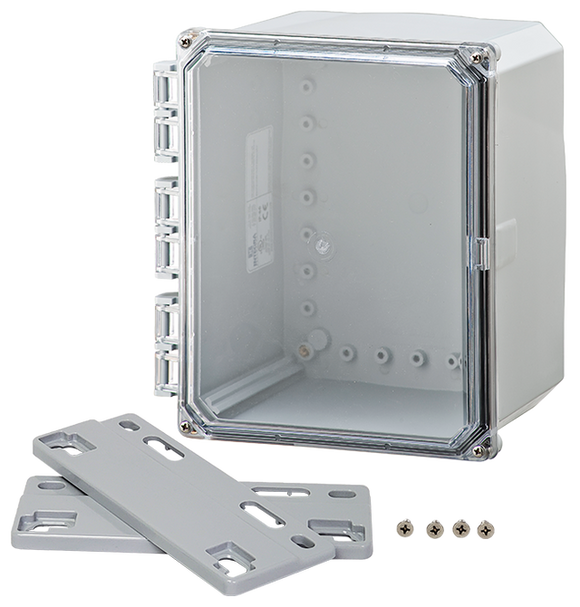 Integra - Premium Line | Clear Hinge Cover | Four Screw Lid | Flanges | NEMA 6P