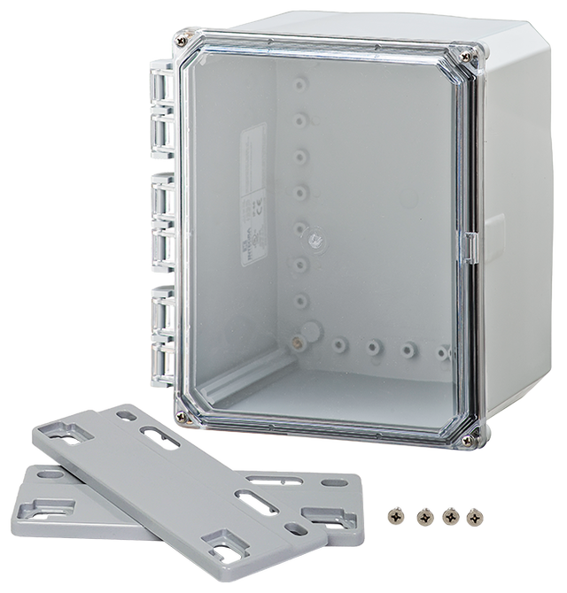 Integra - Premium Line | Clear Hinge Cover | Four Screw Lid | Flanges | NEMA 6P