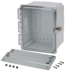 Integra - Premium Line | Polycarbonate Enclosure | Clear Hinge Cover | Locking Latch | Flanges | NEMA 4X-7