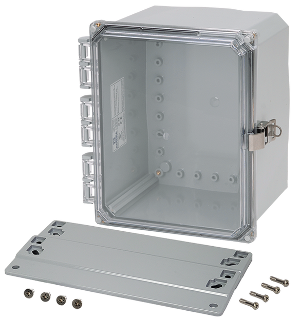Integra - Premium Line | Polycarbonate Enclosure | Clear Hinge Cover | Locking Latch | Flanges | NEMA 4X