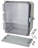 Integra - Premium Line | Polycarbonate | Hinged Cover | Clear | Non-Metallic Locking Latch | Mounting Flanges-7