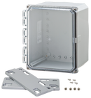 Integra - Premium Line | Polycarbonate | Clear Hinge Cover | Two Screw Cover | Flanges | NEMA 4X-7