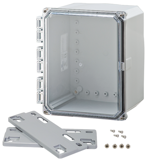 Integra - Premium Line | Polycarbonate | Clear Hinge Cover | Two Screw Cover | Flanges | NEMA 4X