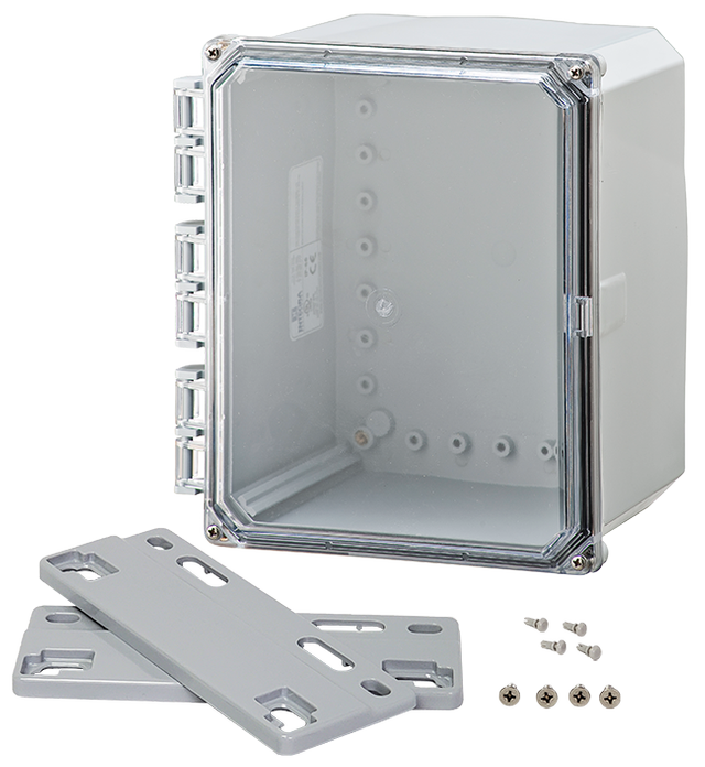 Integra - Premium Line | Polycarbonate | Clear Hinge Cover | Two Screw Cover | Flanges | NEMA 4X