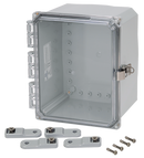 Integra - Premium Line | Polycarbonate | Hinged Cover | Clear| Stainless Steel Locking Latch | Mounting Feet | NEMA 4X-7