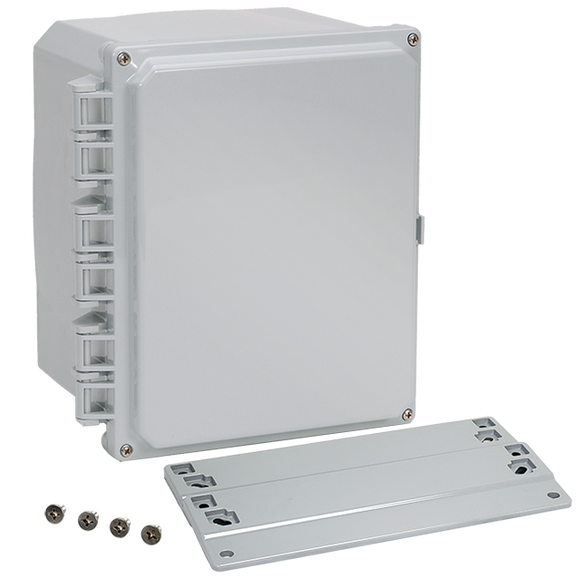 Integra - Premium Line | Opaque Hinge Cover | Four Screw Lid | Flanges | NEMA 6P