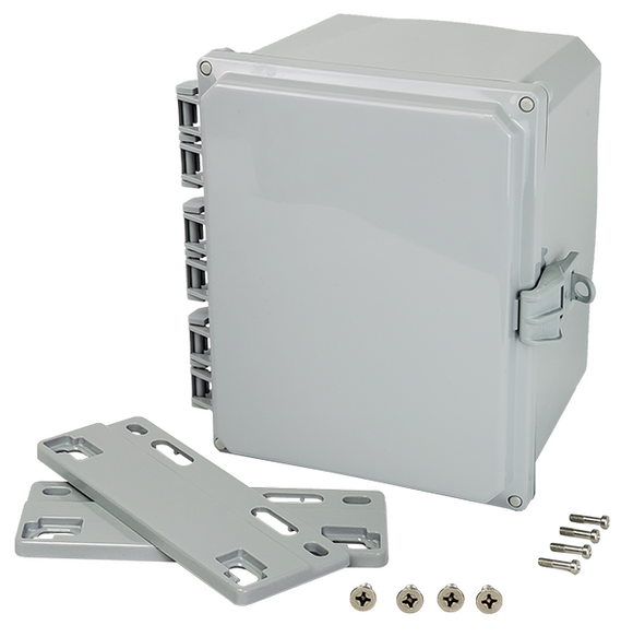 Integra - Premium Line | Polycarbonate | Hinged Cover | Opaque | Non-Metallic Locking Latch | Mounting Flanges