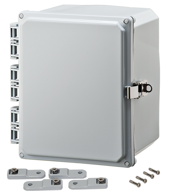 Integra - Premium Line | Polycarbonate | Hinged Cover | Opaque | Stainless Steel Locking Latch | Mounting Feet