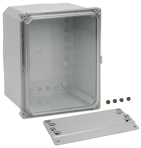 Integra - Premium Line | Polycarbonate | Screw Closure | Clear | Mounting Flanges | NEMA 6P