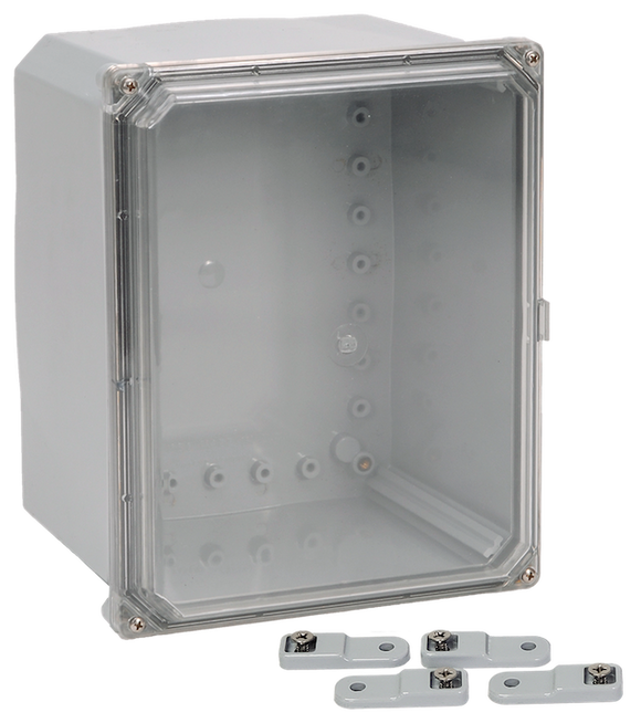 Integra - Premium Line | Polycarbonate | Screw Closure | Clear | Mounting Feet | NEMA 6P