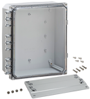 Integra - Premium Line | Polycarbonate | Clear Hinge Cover | Two Screw Cover | Flanges | NEMA 4X-8