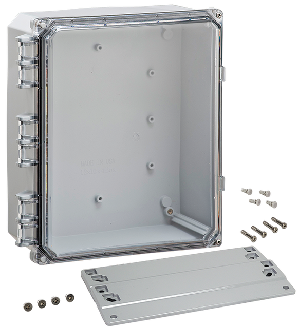 Integra - Premium Line | Polycarbonate | Clear Hinge Cover | Two Screw Cover | Flanges | NEMA 4X