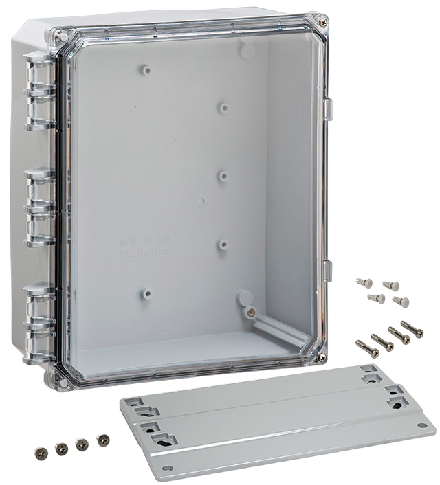 Integra - Premium Line | Polycarbonate | Clear Hinge Cover | Two Screw Cover | Flanges | NEMA 4X