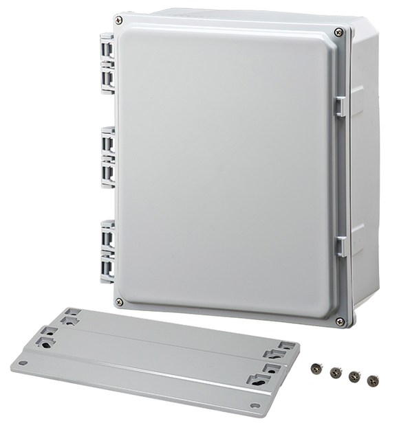 Integra - Premium Line | Opaque Hinge Cover | Four Screw Lid | Flanges | NEMA 6P