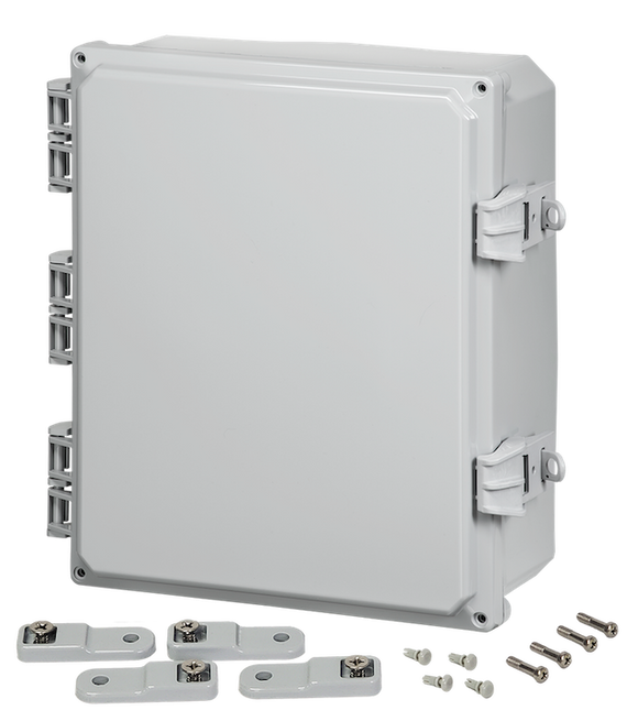 Integra - Premium Line - Hinged Cover | Opaque | Non-Metallic Locking Latch | Mounting Feet