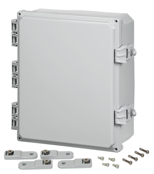 Integra - Premium Line - Hinged Cover | Opaque | Non-Metallic Locking Latch | Mounting Feet