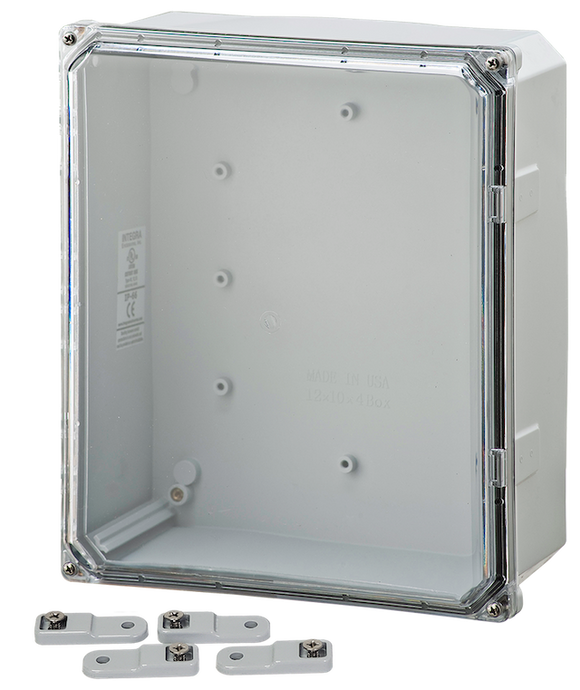 Integra - Premium Line | Polycarbonate | Screw Closure | Clear | Mounting Feet | NEMA 6P