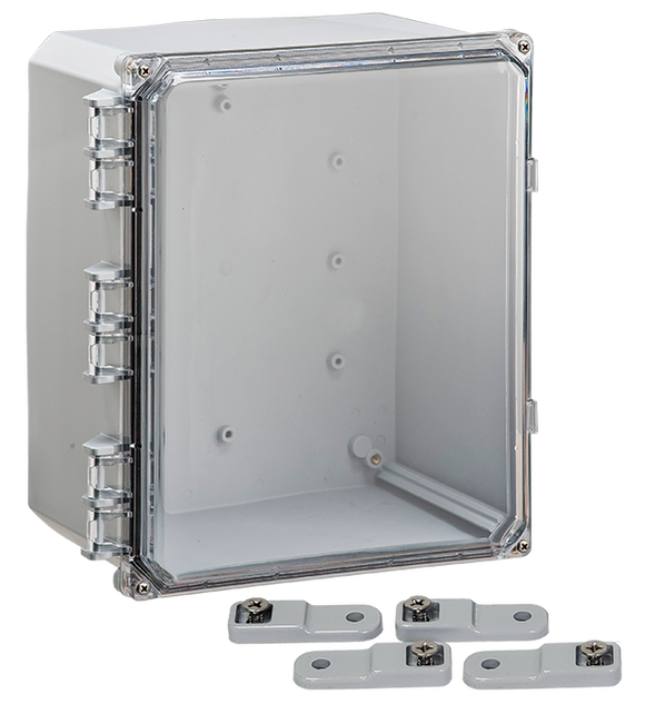 Integra - Premium Line | Hinged Cover | Clear | Mounting Feet | 6P