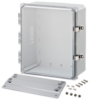 Integra - Premium Line | Polycarbonate Enclosure | Clear Hinge Cover | Locking Latch | Flanges | NEMA 4X-9