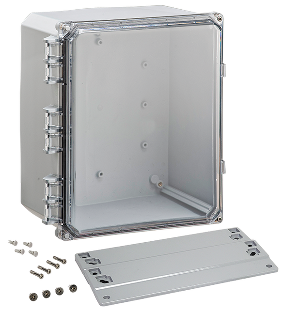 Integra - Premium Line | Polycarbonate | Clear Hinge Cover | Two Screw Cover | Flanges | NEMA 4X