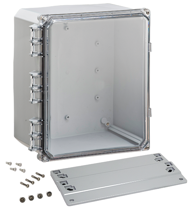 Integra - Premium Line | Polycarbonate | Clear Hinge Cover | Two Screw Cover | Flanges | NEMA 4X