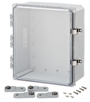 Integra - Premium Line | Polycarbonate | Hinged Cover | Clear| Stainless Steel Locking Latch | Mounting Feet | NEMA 4X-9