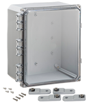 Integra - Premium Line | Polycarbonate | Clear Hinge Cover | Latch | Feet | NEMA 4X-9