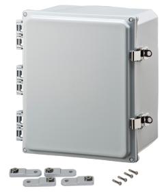 Integra - Premium Line | Polycarbonate | Hinged Cover | Opaque | Stainless Steel Locking Latch | Mounting Feet