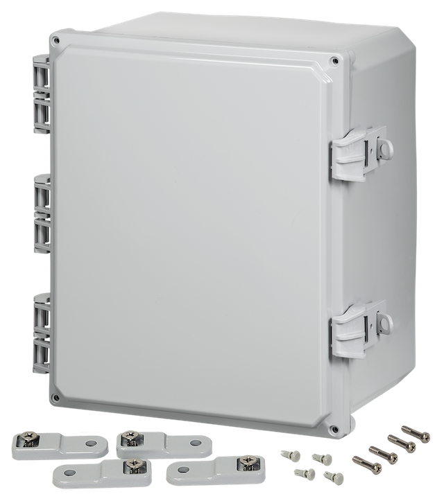 Integra - Premium Line - Hinged Cover | Opaque | Non-Metallic Locking Latch | Mounting Feet