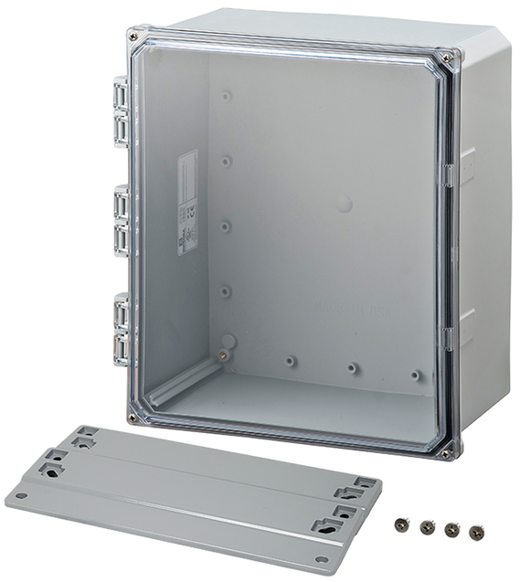 Integra - Premium Line | Clear Hinge Cover | Four Screw Lid | Flanges | NEMA 6P