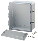Integra - Premium Line | Polycarbonate Enclosure | Clear Hinge Cover | Locking Latch | Flanges | NEMA 4X-10
