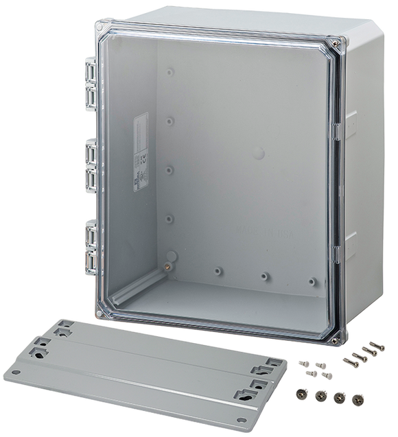 Integra - Premium Line | Polycarbonate | Clear Hinge Cover | Two Screw Cover | Flanges | NEMA 4X