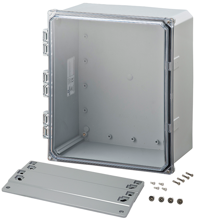 Integra - Premium Line | Polycarbonate | Clear Hinge Cover | Two Screw Cover | Flanges | NEMA 4X