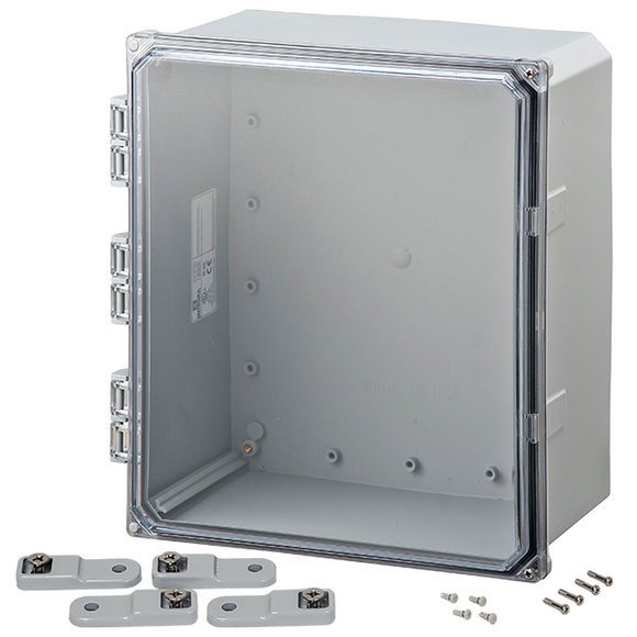 Integra - Premium Line | Polycarbonate | Clear Hinge Cover | Latch | Feet | NEMA 4X