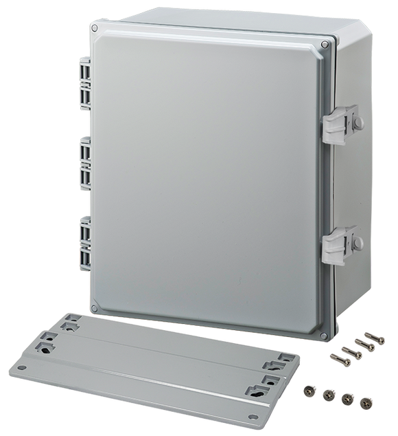 Integra - Premium Line | Polycarbonate | Hinged Cover | Opaque | Non-Metallic Locking Latch | Mounting Flanges