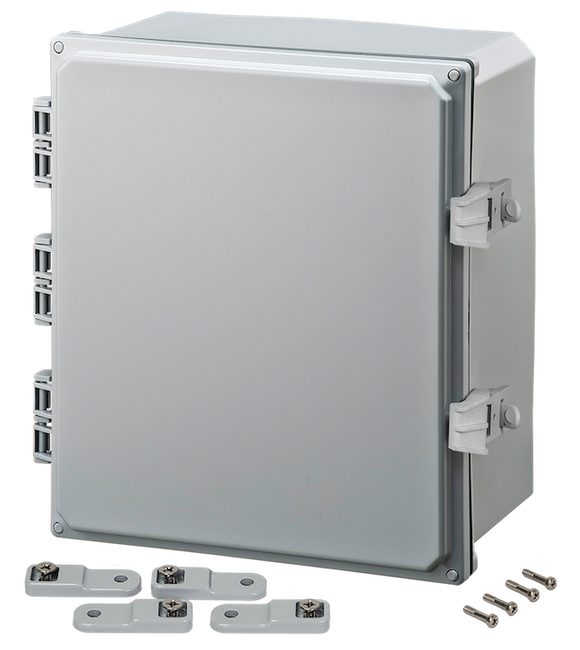 Integra - Premium Line - Hinged Cover | Opaque | Non-Metallic Locking Latch | Mounting Feet