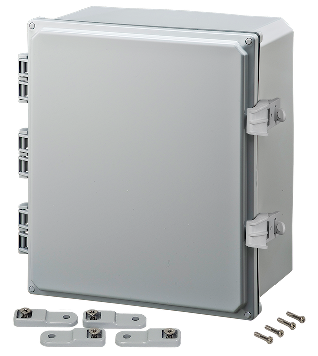 Integra - Premium Line - Hinged Cover | Opaque | Non-Metallic Locking Latch | Mounting Feet