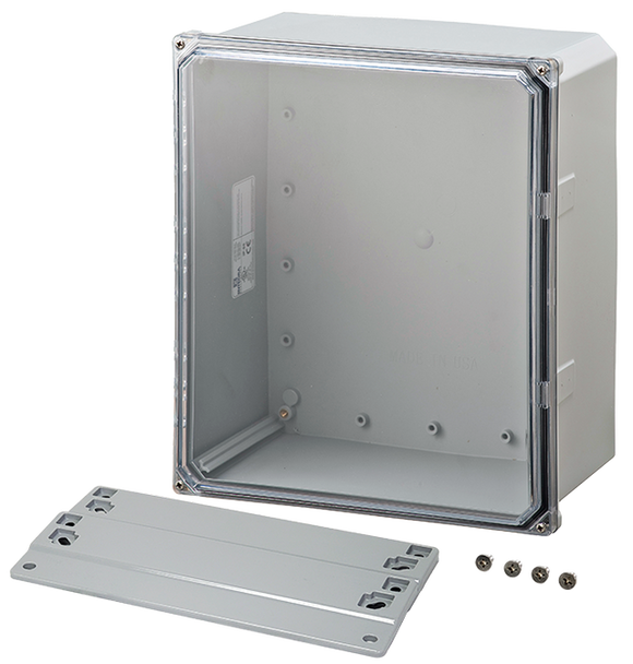 Integra - Premium Line | Polycarbonate | Screw Closure | Clear | Mounting Flanges | NEMA 6P